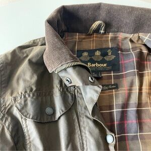 Barbour Olive Green Military Jacket